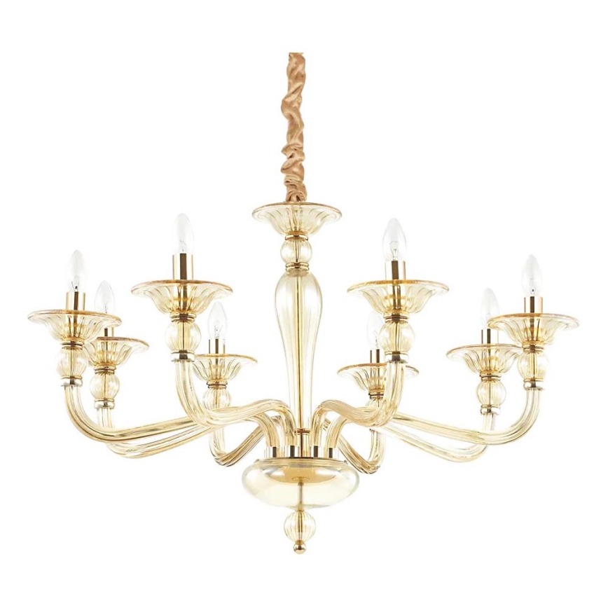 Ideal Lux - Luster na lancu DANIELI 8xE14/40W/230V pr. 85 cm mesing