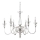 Ideal Lux - Luster na lancu DOGE 6xE14/40W/230V pr. 75 cm sjajni krom
