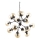 Ideal Lux - Luster na lancu KEPLER 18xE27/42W/230V pr. 69 cm crno/dimno