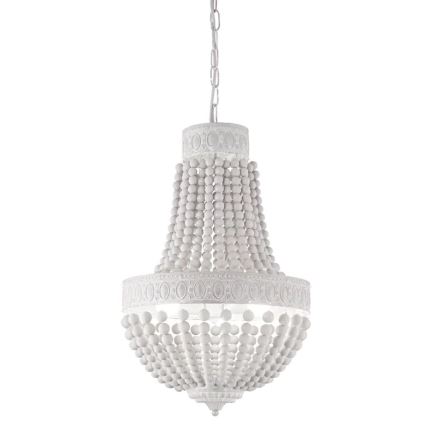 Ideal Lux - Luster na lancu MONET 5xE14/40W/230V pr. 40 cm konoplja/bela