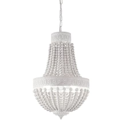 Ideal Lux - Luster na lancu MONET 6xE14/40W/230V pr. 50 cm konoplja/bela