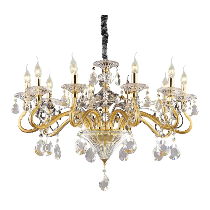Ideal Lux - Luster na lancu NEGRESCO 10xE14/40W/230V pr. 85 cm zlatna