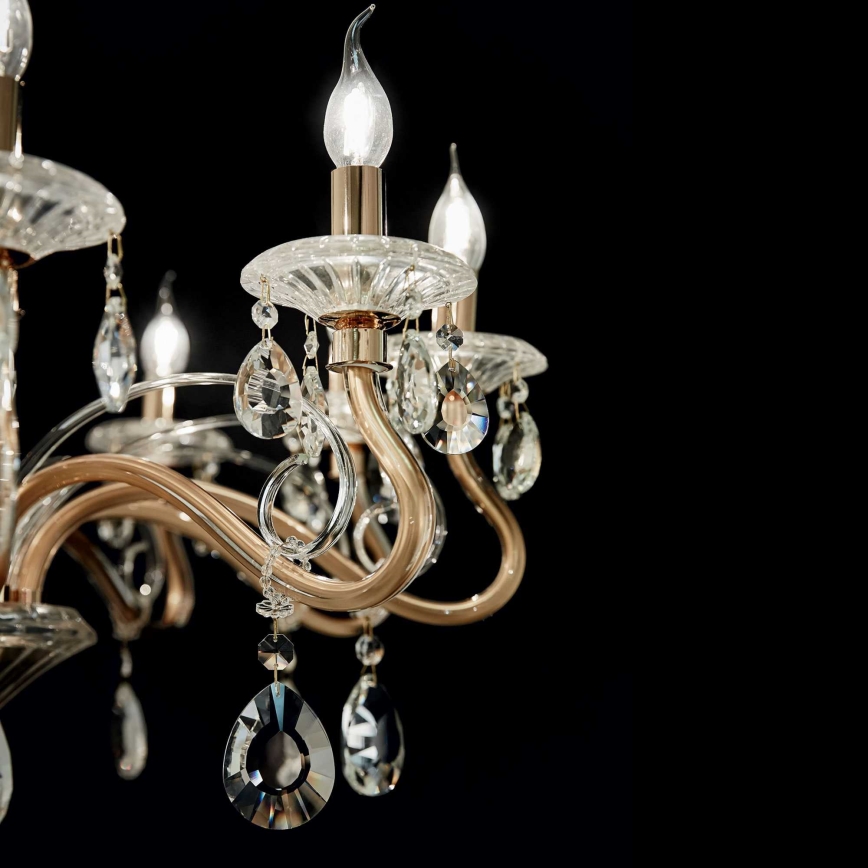 Ideal Lux - Luster na lancu NEGRESCO 10xE14/40W/230V pr. 85 cm zlatna