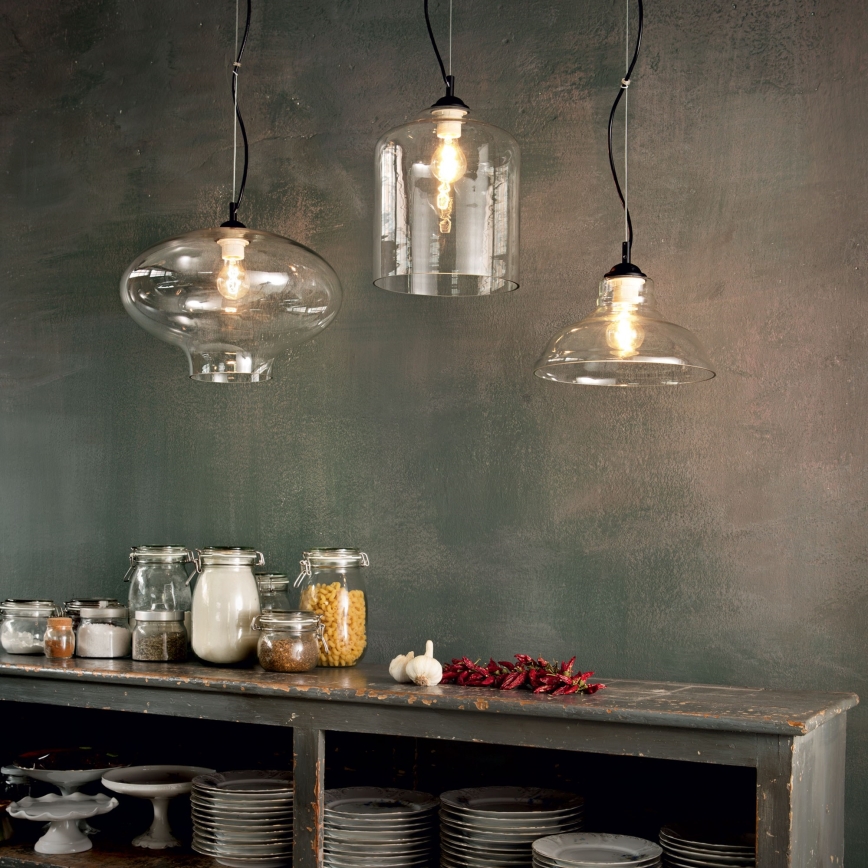 Ideal Lux - Luster na sajli BISTRO 1xE27/6W/230V pr. 40 cm dimno