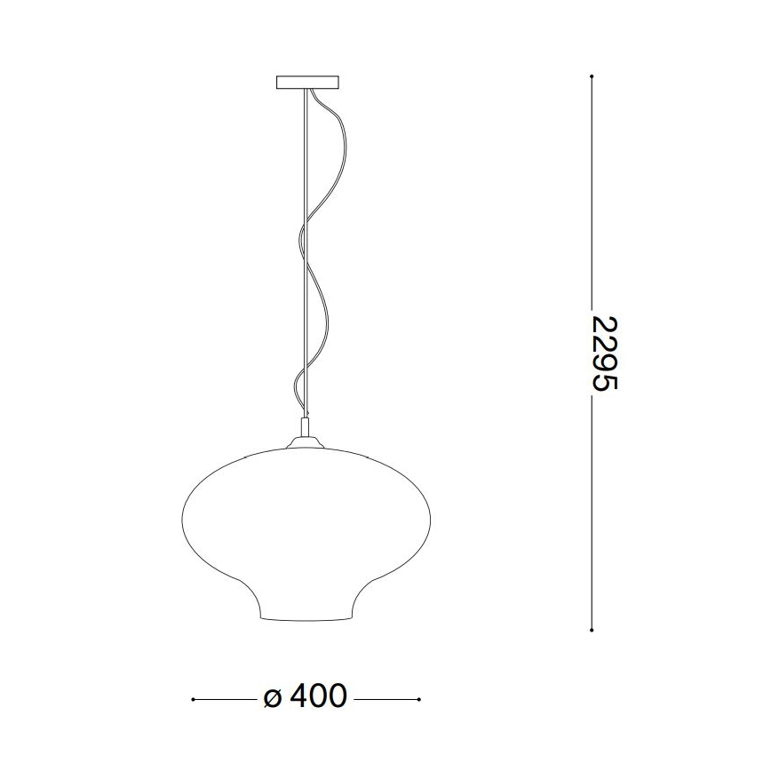 Ideal Lux - Luster na sajli BISTRO 1xE27/6W/230V pr. 40 cm dimno