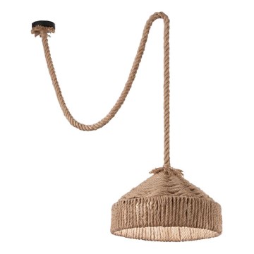 Ideal Lux - Luster na sajli CANAPA 1xE27/15W/230V pr. 41 cm braon