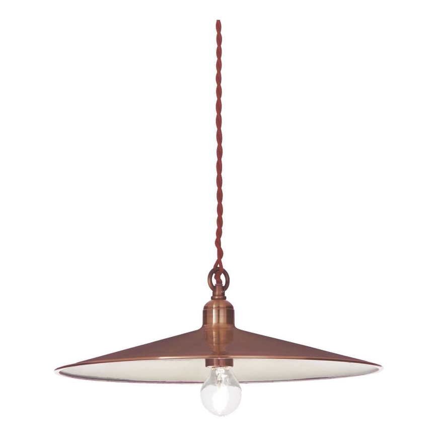 Ideal Lux - Luster na sajli CANTINA 1xE27/42W/230V pr. 35 cm bakreno