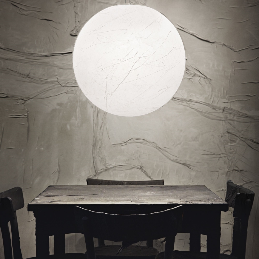 Ideal Lux - Luster na sajli CARTA 1xE27/25W/230V pr. 50 cm bela