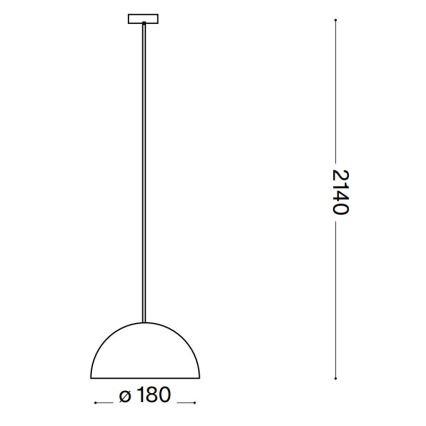 Ideal Lux - Luster na sajli FOLK 1xE27/60W/230V pr. 18 cm braon