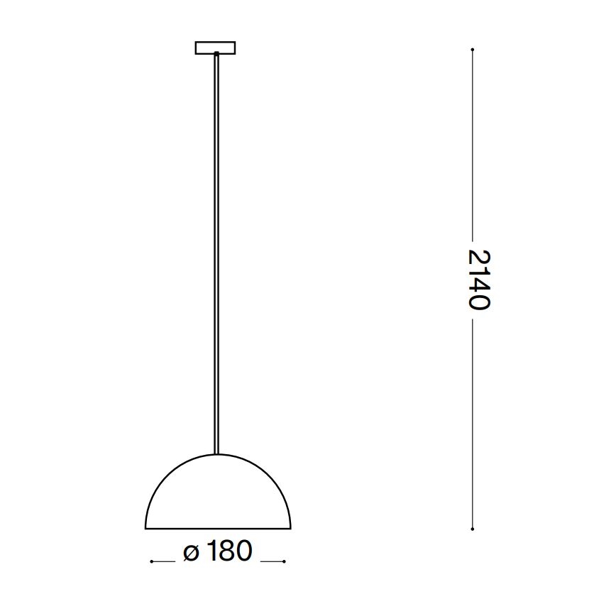 Ideal Lux - Luster na sajli FOLK 1xE27/60W/230V pr. 18 cm braon