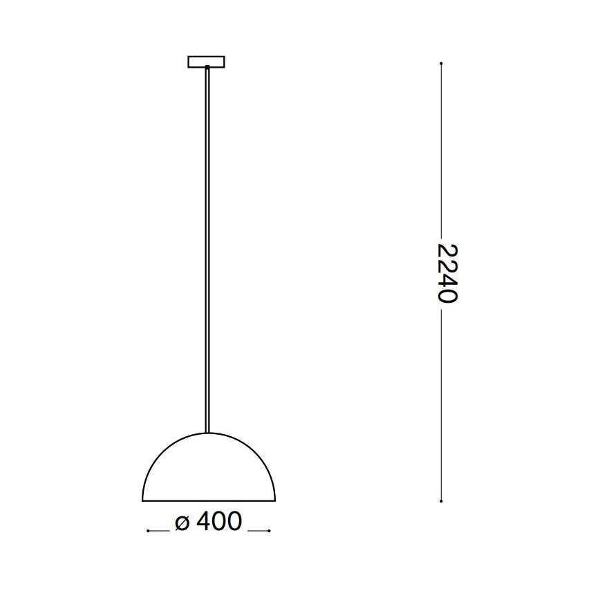 Ideal Lux - Luster na sajli FOLK 1xE27/60W/230V pr. 40 cm braon