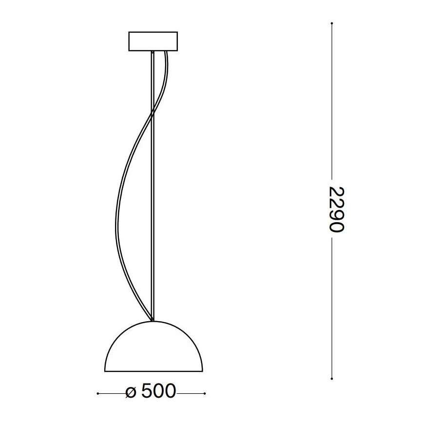 Ideal Lux - Luster na sajli FOLK 1xE27/60W/230V pr. 50 cm braon
