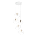 Ideal Lux - Luster na sajli ICE 5xE27/60W/230V pr. 50 cm bela