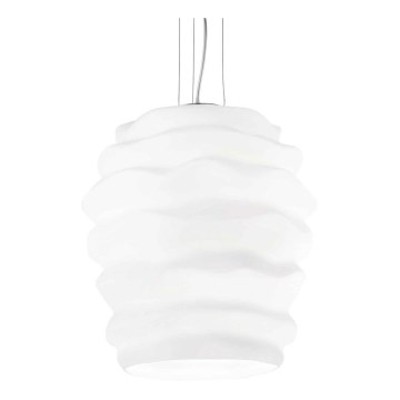 Ideal Lux - Luster na sajli KARMA 1xE27/60W/230V pr. 38 cm bela