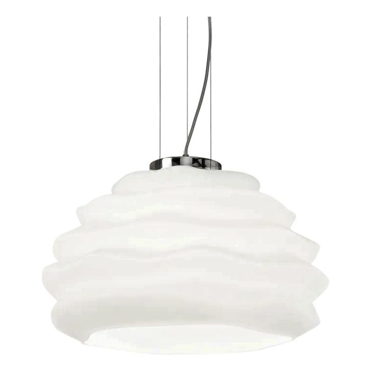 Ideal Lux - Luster na sajli KARMA 1xE27/60W/230V pr. 39 cm bela