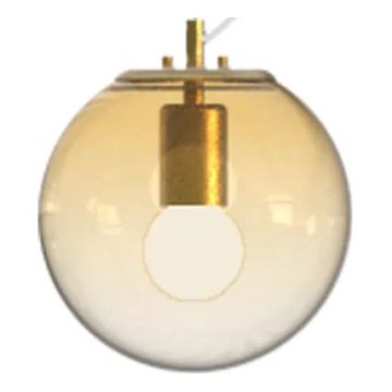 Ideal Lux - Luster na sajli MAPA 1xE27/42W/230V pr. 20 cm zlatna/dimno