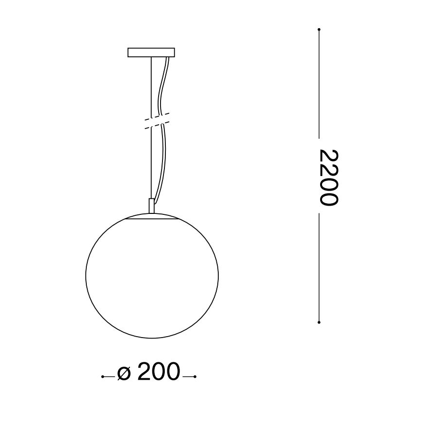 Ideal Lux - Luster na sajli MAPA 1xE27/42W/230V pr. 20 cm zlatna/dimno