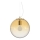 Ideal Lux - Luster na sajli MAPA 1xE27/42W/230V pr. 30 cm zlatna/dimno