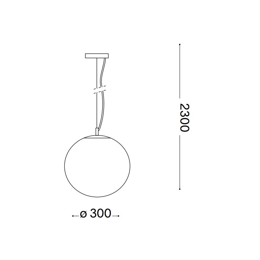 Ideal Lux - Luster na sajli MAPA 1xE27/42W/230V pr. 30 cm zlatna/dimno
