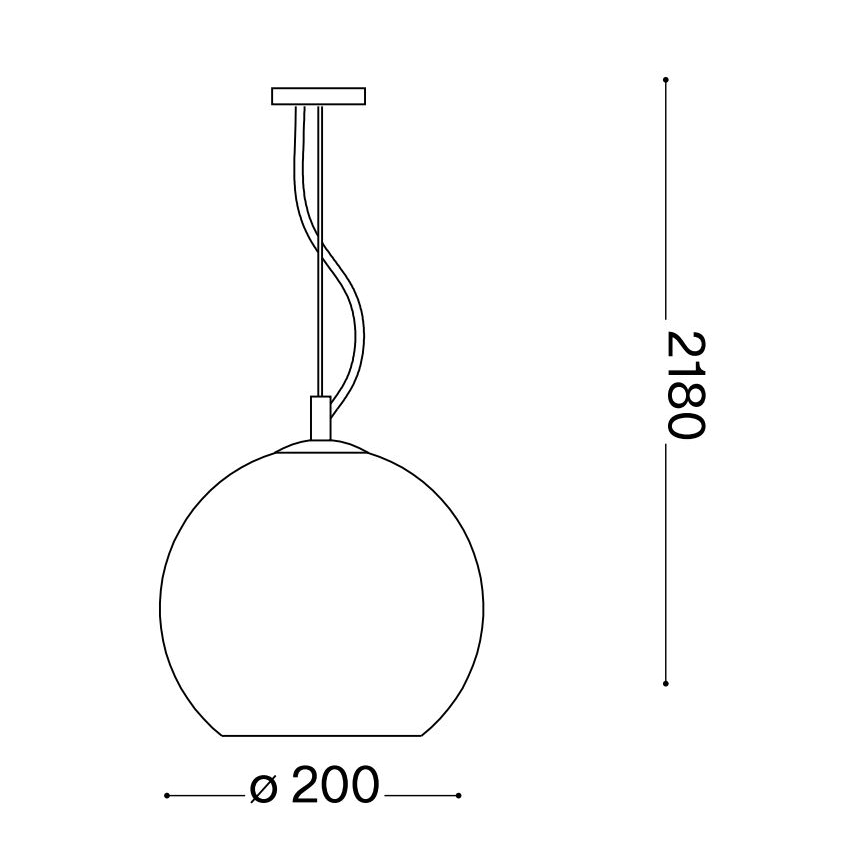 Ideal Lux - Luster na sajli NEMO 1xE27/42W/230V pr. 20 cm bež