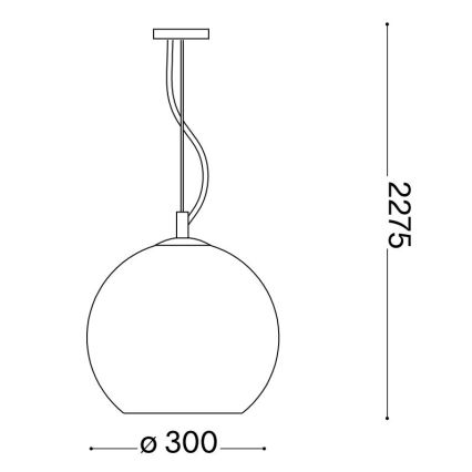 Ideal Lux - Luster na sajli NEMO 1xE27/42W/230V pr. 30 cm bež