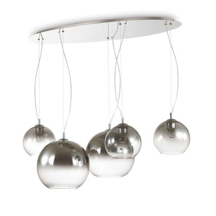 Ideal Lux - Luster na sajli NEMO PLUS 5xE27/42W/230V dimno