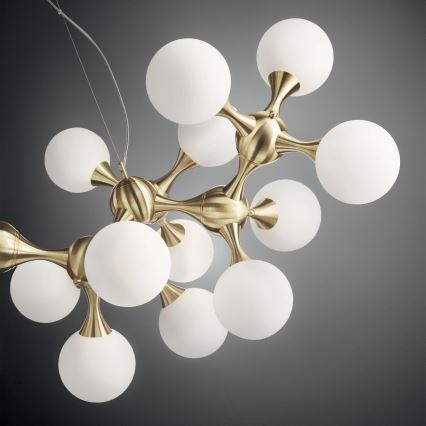 Ideal Lux - Luster na sajli NODI 15xE14/28W/230V mesing
