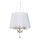 Ideal Lux - Luster na sajli PEGASO 3xE14/28W/230V pr. 40 cm zlatna/bela