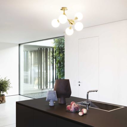 Ideal Lux - Nadgradni luster NODI 5xE14/28W/230V mesing