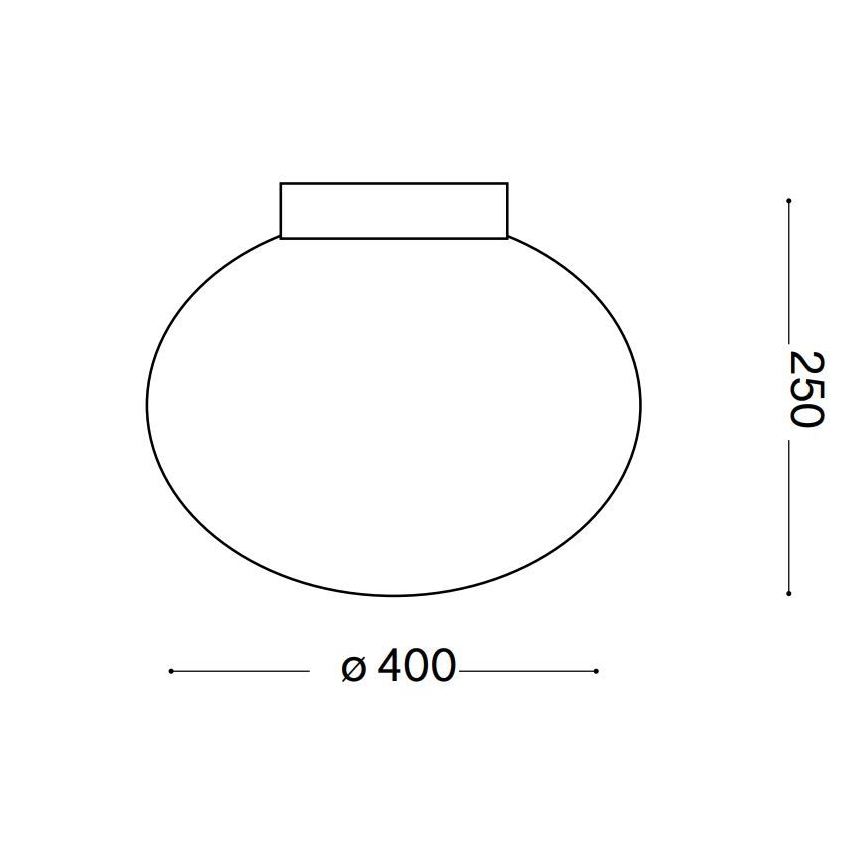 Ideal Lux - Plafonjera CANDY 1xE27/42W/230V pr. 40 cm bela