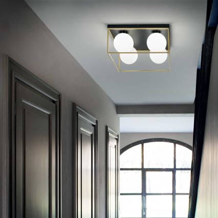 Ideal Lux - Plafonjera LINGOTTO 4xE14/40W/230V