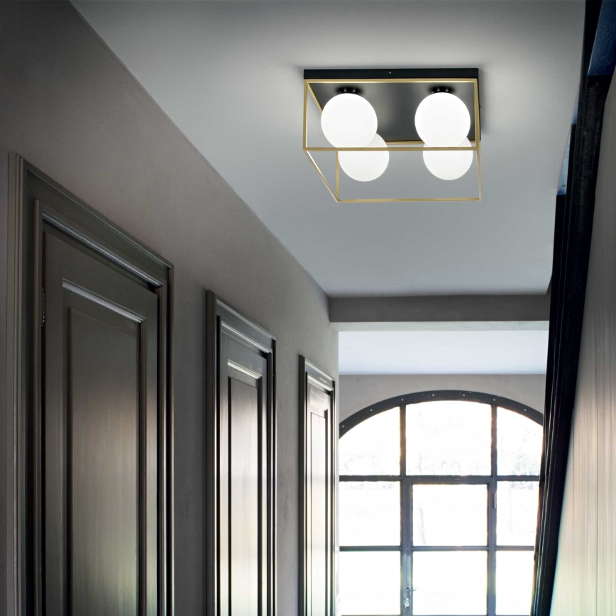 Ideal Lux - Plafonjera LINGOTTO 4xE14/40W/230V