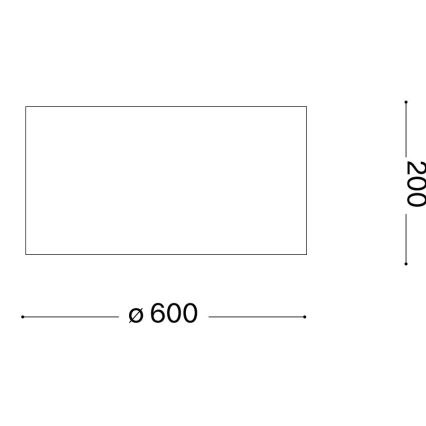 Ideal Lux - Plafonjera WOODY 5xE27/60W/230V pr. 60 cm bež