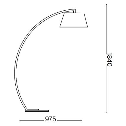 Ideal Lux - Podna lampa 1xE27/60W/230V