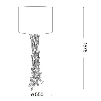 Ideal Lux - Podna lampa DRIFTWOOD 1xE27/60W/230V guava