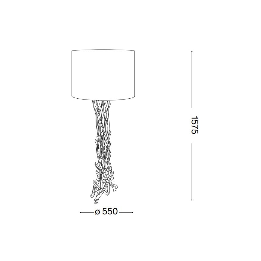 Ideal Lux - Podna lampa DRIFTWOOD 1xE27/60W/230V guava