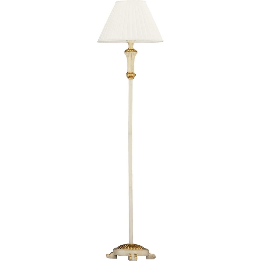 Ideal Lux - Podna lampa FIRENZE 1xE14/40W/230V bela/zlatna