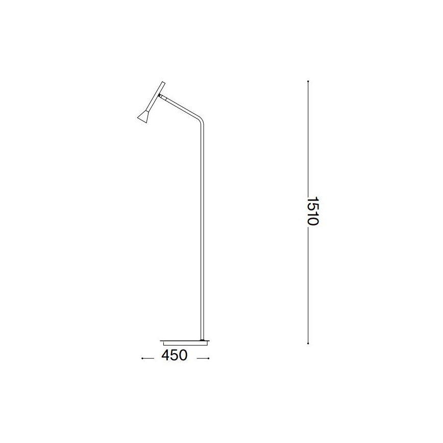 Ideal Lux - Podna LED lampa DIESIS LED/4,5W/230V CRI 95 zlatna