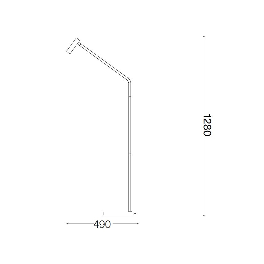Ideal Lux - Podna LED lampa EASY LED/3,5W/230V CRI 90 bela