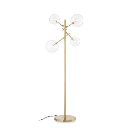 Ideal Lux - Podna LED lampa EQUINOXE 4xG4/2W/230V mesing/prozirna
