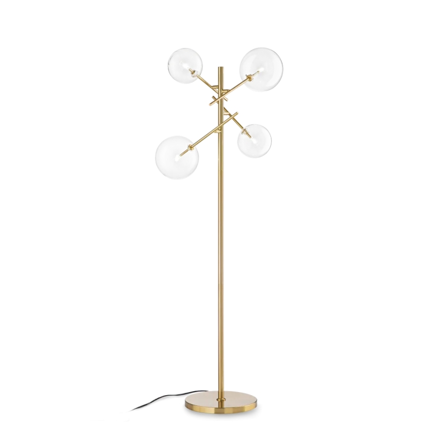 Ideal Lux - Podna LED lampa EQUINOXE 4xG4/2W/230V mesing/prozirna