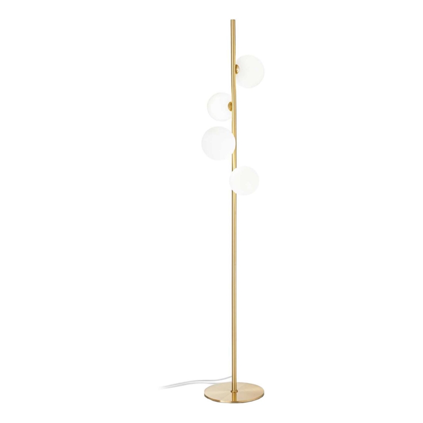 Ideal Lux - Podna LED lampa PERLAGE 4xG9/3W/230V zlatna/bela