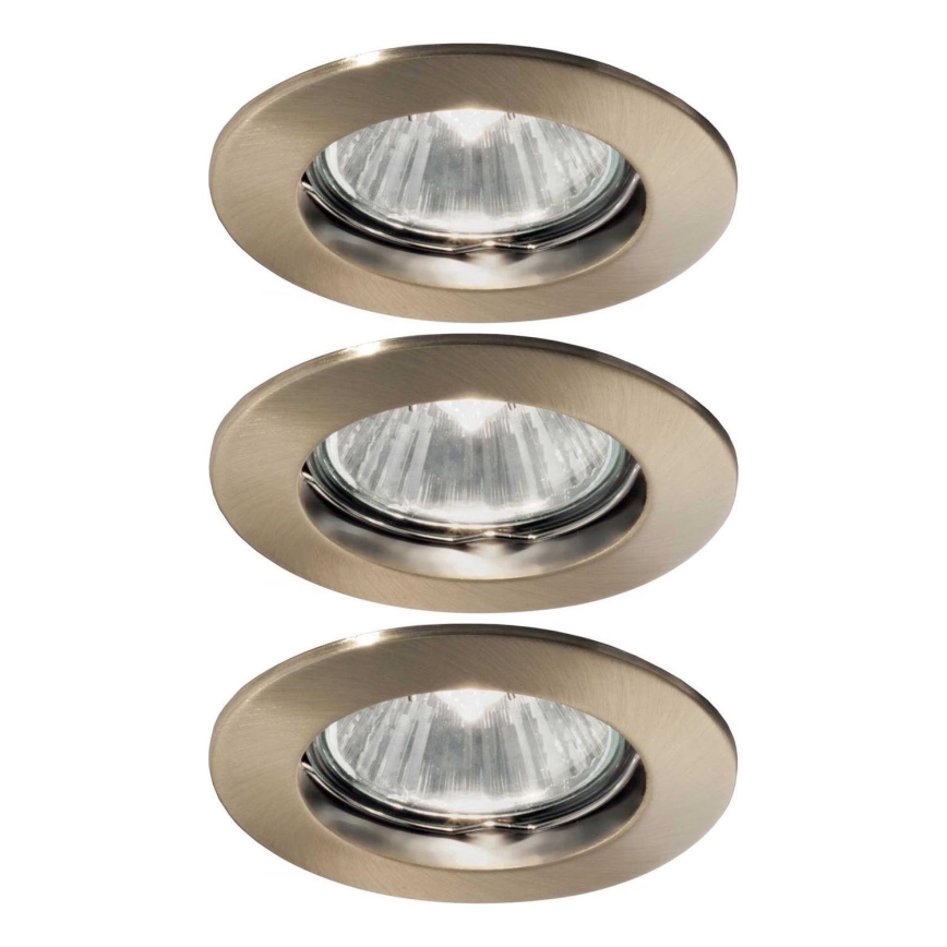 Ideal Lux - Set 3x Ugradbena lampa 1xGU10/50W/230V