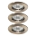 Ideal Lux - Set 3x Ugradbena lampa 1xGU10/50W/230V