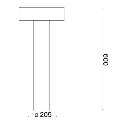 Ideal Lux - Spoljašnja lampa 4xG9/15W/230V 60 cm IP44 antracit