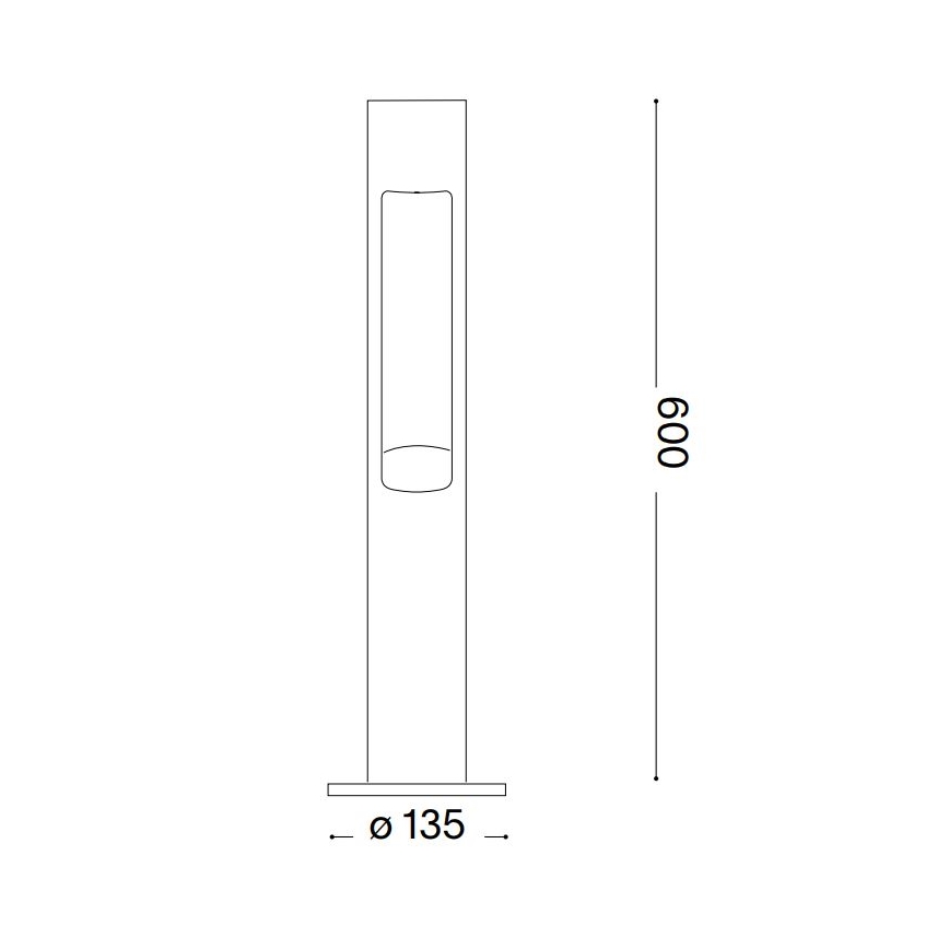 Ideal Lux - Spoljašnja lampa ACQUA 1xG9/15W/230V 60 cm IP44 braon