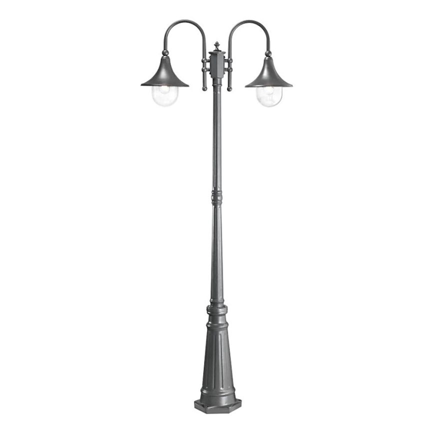 Ideal Lux - Spoljašnja lampa CIMA 2xE27/52W/230V 216 cm IP43 antracit