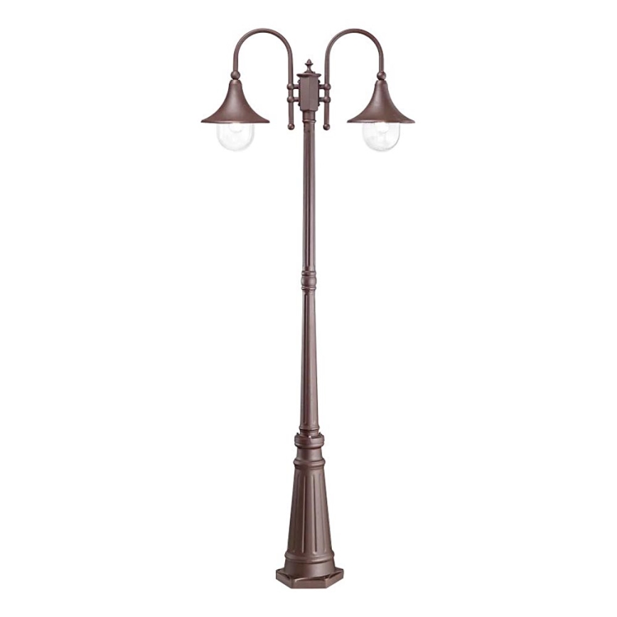 Ideal Lux - Spoljašnja lampa CIMA 2xE27/52W/230V 216 cm IP43 braon
