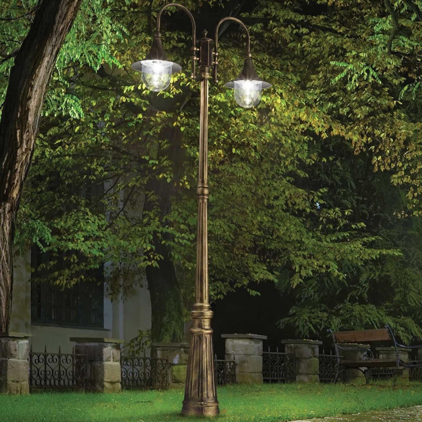 Ideal Lux - Spoljašnja lampa CIMA 2xE27/52W/230V 216 cm IP43 patina