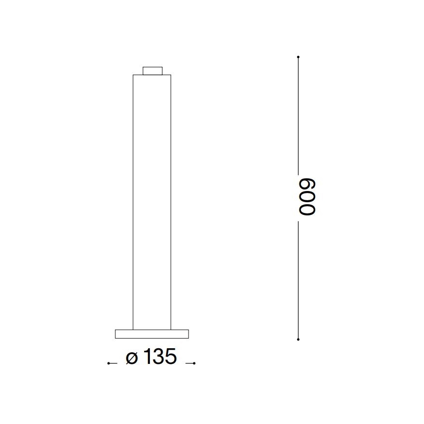 Ideal Lux - Spoljašnja lampa CLIO 1xE27/42W/230V 60 cm IP44 bela